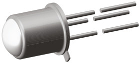 Fototranzystor BPW76A czuły na IR i światło widzialne ±40° THT TO-18 Vishay