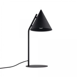 Lampka nocna z czarnym kloszem-stożkiem CONO E27 16009 TK Lighting