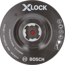 Talerz szlifierski, seria: X-Lock, śr. wyściółki: 115mm, mocowanie: M14