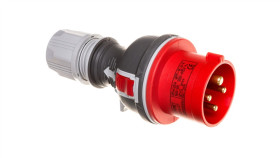 Wtyczka Przenośna 16A 4P 400V Czerwona Twist Wpp 16/4 Ip44 922071