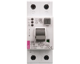 Wyłącznik różnicowonadprądowy 1+N 16A C 30mA typ A KZS-2M2p EDI A 002172416