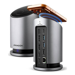 AXAGON HMC-WL9 USB-C® docking station Charging function, USB-C® powered