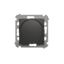 Simon 54 Ściemniacz naciskowo-obrotowy (moduł) 20–500 W czarny mat DS9T.01/49