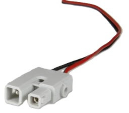 LED connection cable, 0.35 m, screw connection straight to open end, 2.5 mm², AWG 14, AC 162 ALS LED TYP I 35 GY