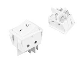 Wyłącznik kołyskowy RS606B biały 16A 4p