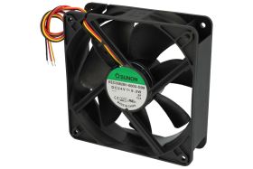 Wentylator; EEC0382B1-000U-G99; 120x120x38mm; kulkowe; 24V; DC; 9,2W; 234,4m3/h; 48dB; 400mA; 3100RPM; 3 przewody z czujnikiem o