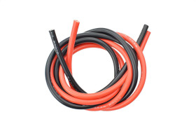 High Temperature Resistant Silica Gel Silicone Wire (8AWG 10mm2 1m Red & Black)
