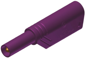 Adapter z wtykiem bananowym Męski Śruba typ Wtyk bananowy Fioletowy 24A Hirschmann Test & Measurement rozmiar 4 mm