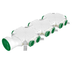 Skrzynka rozdzielcza boczna fi 160 14 x 75mm Awenta pro VCB160-14 rekuperacja