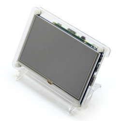 Obudowa do Raspberry Pi i ekranu LCD TFT 5'' USB - przezroczysta