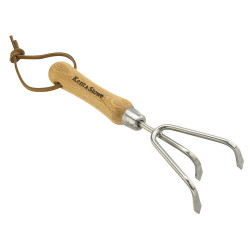 Kent &amp; Stowe 70100087 Stainless Steel Hand 3-Prong Cultivator, FSC&#xAE;