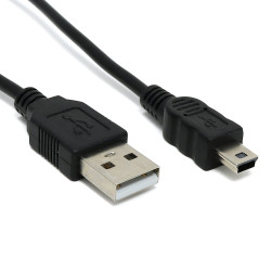 USB-A to USB Mini-B Cable - Black