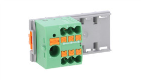 Blok Rozdzielczy Ptfix 6/6X2,5-Ns35 Gn, Zielone Złącze Przemysłowe - 6...