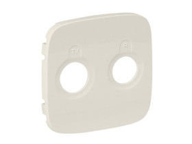 VALENA ALLURE Plakietka kremowa gniazda TV-RD przelotowe lub gniazda TV-RD zakończeniowego 754786 LEGRAND