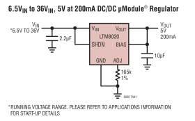 200mA, 36V DC/DC μModule (Power Module) Regulator