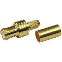 Teleg&#xE4;rtner 100027681 MCX Connector Plug Straight 50&#x3A9; Snap Closure 6 GHz