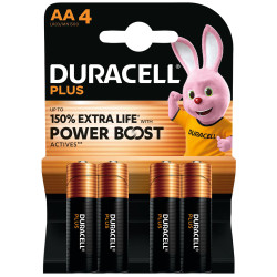 Duracell S30943 AA Cell Plus with Power Boost Batteries (Pack 4)