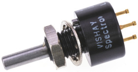 Potencjometr 1kΩ typ Obrotowy Vishay średnica wału 3,18 mm 2W długość wału 17.8mm średnica 12.7mm Montaż panelowy