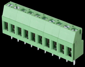 CTB0709/10 Solderable screw terminal block - 10-pin, RM 5.08 mm, 90