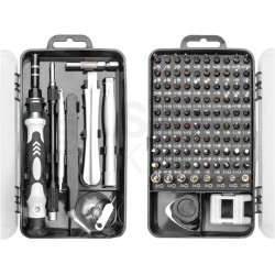Zestaw bitów i wkrętaków do prac precyzyjnych, komplet z akcesoriami w walizce 115 szt. DIGITUS DA-70361