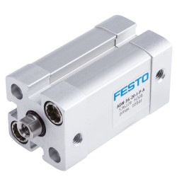 Siłownik pneumatyczny skok: 20mm Festo Ø 16mm dwustronnego działania Action 59.7mm Elastyczny ADN-16-20-I-P-A M5