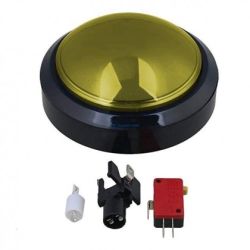 przełącznik przycisk. GRZYBEK 10cm SPST-NO, OFF-(ON) żółty