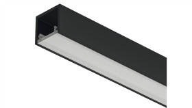 Profil Led Nawierzchniowy, Czarny, 2102 Häfele Lighting, 83395735