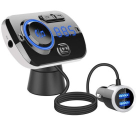 Car FM Transmitter - 2x USB, Bluetooth, MP3, Hands-Free