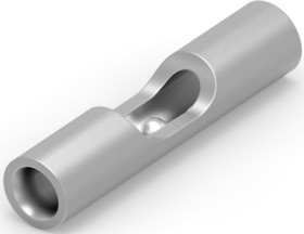 Butt connector, uninsulated, 0.12-0.4 mm², AWG 26 to 22, silver, 9.78 mm, 8-321198-1
