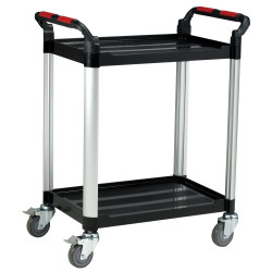 Utility Tray Trolley Standard - 2 Shelves - 940 x 460 x 750mm Capacity 100kg