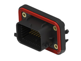 Złącze samochodowe 34-pinowe TE Connectivity 4-rzędowe Męski 15A SUPERSEAL Montaż na panelu Przepust Zespół złącza