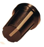 GALKA-1S Gałka potencjometru obrotowego - pasek szary (na ośkę 6 mm) wysokość 14 mm