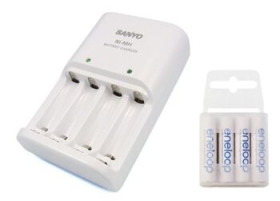 ładowarka Sanyo Eneloop MQN04-E + 4 x R03/AAA Eneloop 800 mAh UTGB