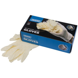 Draper 63762 Latex Gloves (Box of 100)