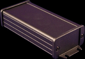 Aluminum enclosure, (L x W x H) 120 x 59 x 31 mm, black (RAL 9005), IP65, 1457C1202BK