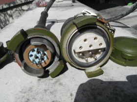 Wtyczka aluminiowa XT 12 / 10 pin kabel 1 m 5721 przedłużacz przejściówka wojskowa