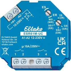 Elektroniczny wielofunkcyjny przełącznik impulsowy ze zintegrowaną funkcją przekaźnika, 1 + 1 zestyki zwierne 10A - ESR61M-UC