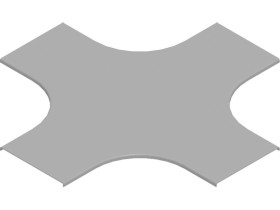 Pokrywa czwórnika korytka PCZKZP50 grubość blachy 1,5mm 301505 BAKS