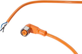 Kabel połączeniowy, 10m, M12 żeński (gniazdo) 4pin kątowy, Końcówka wolna, 4x0,25mm², PVC, VKA0A332