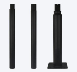 Składany słup oświetleniowy 3m czarny 5 lat gwar.