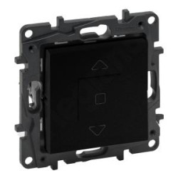 Łącznik sterowania roletami 3 pozycyjny 6AX czarny Niloe Step 863544