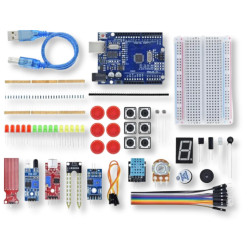 Arduino UNO R3 starter kit for learning programming for beginners