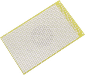 Circuit board, 100 x 160 mm, pitch 2.54 mm, single sided, FR1 hard paper, Cu 35 µm, BYB-3-11H6031