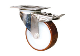 Koło samonastawne średnica kabla 200mm Płyta Guitel Hervieu 300kg wysokość całkowita 240mm