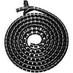 SpeaKa Professional SP-13402976 spiral cable wrap black PE 30mm x 1m