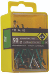 Blind rivet, hole Ø 4 mm, L 12 mm, aluminum, T3819A 515