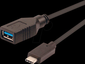 02.11.30 USB 3.0 cable, USB type-C connector to USB type-A port, OTG, 0.1