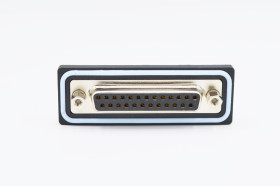 Złącze D-Sub 25-pinowe Żeński Kąt prosty Montaż na płytce drukowanej raster 2.77mm