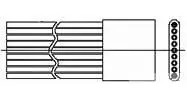 D-Sub plug, 4 pole, wire-wrap, 1589448-1