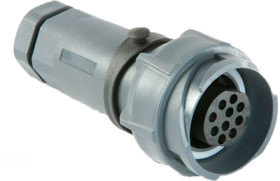 Jack, 32 pole, crimp connection, screw locking, straight, PXP7011/32S/CR/0911